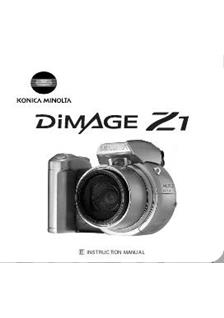 Minolta Dimage Z 1 manual. Camera Instructions.